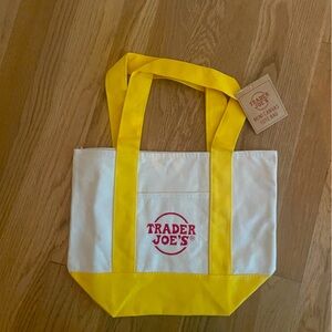 Mini Yellow Trader Joe’s Canvas Bag - NWT